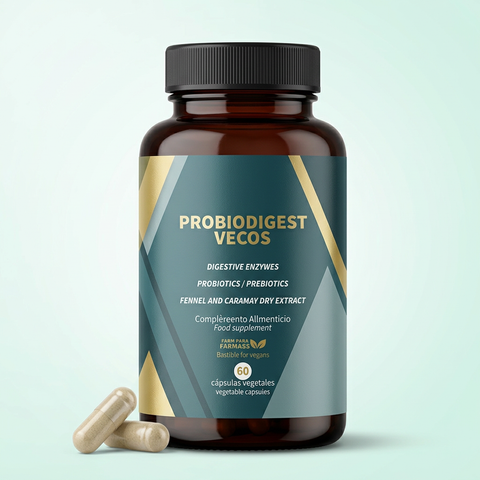 PROBIODIGEST 60 Cápsulas – Probióticos + Enzimas Digestivas con Hinojo y Aloe Vera
