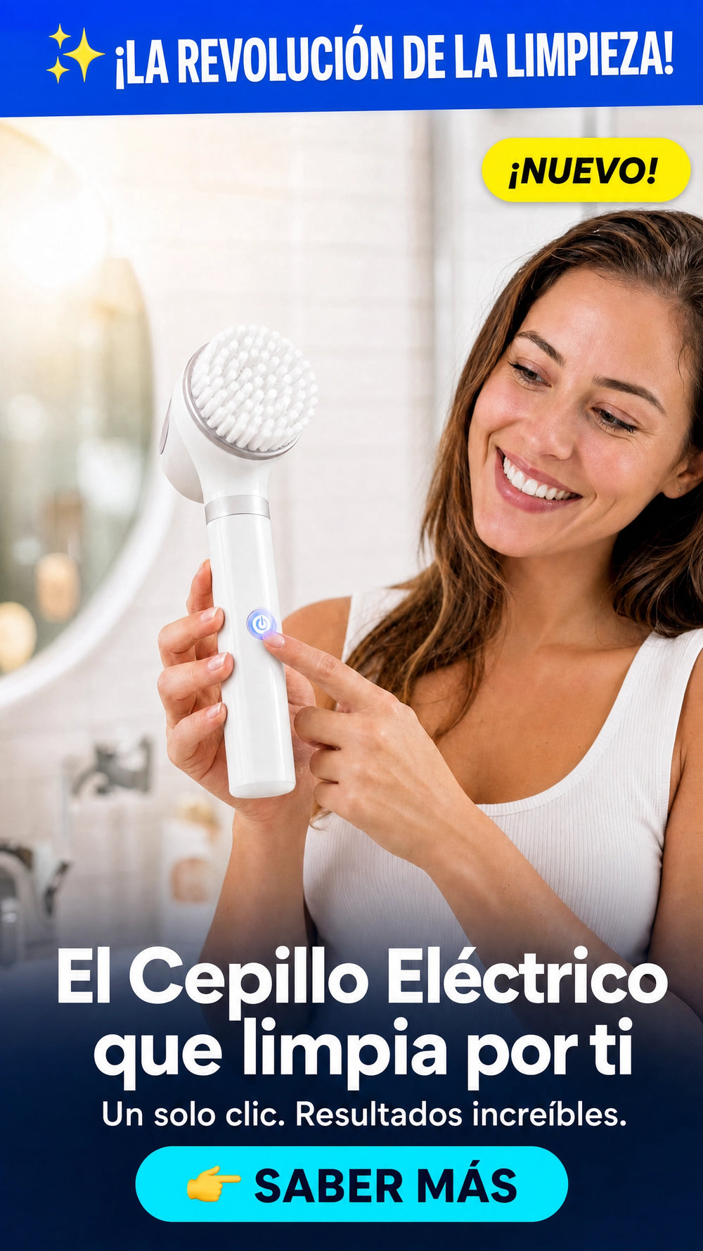Cepillo de Limpieza Eléctrico Multifuncional - ¡Adiós a la Suciedad en Cada Rincón!